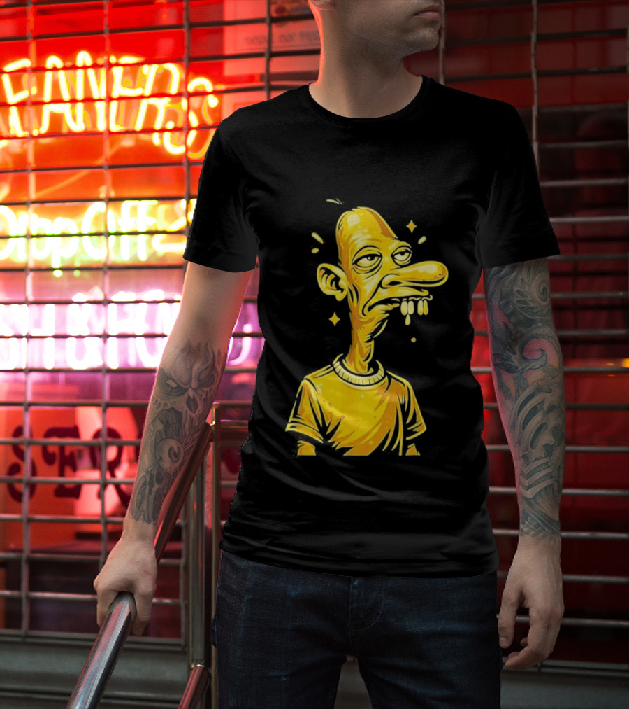 Neegy Manny Gold Statue Cartoon Character Original T-Shirt