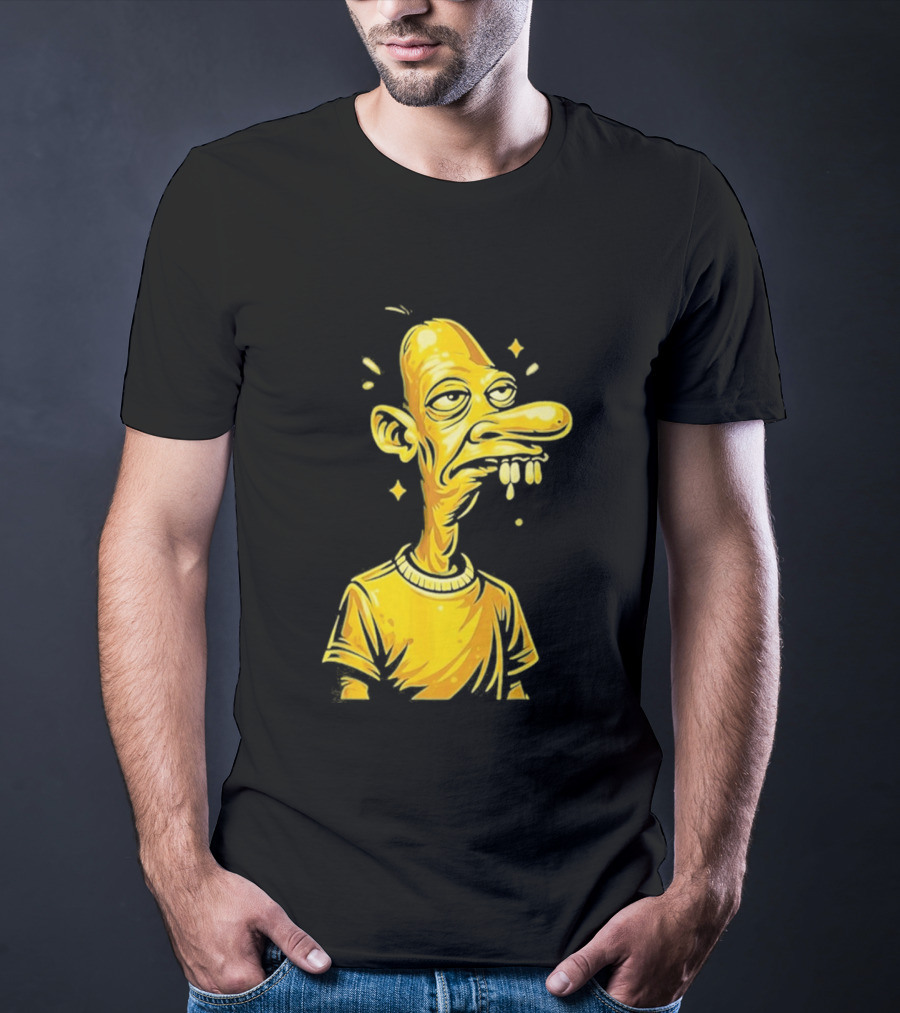 Neegy Manny Gold Statue Cartoon Character Original T-Shirt