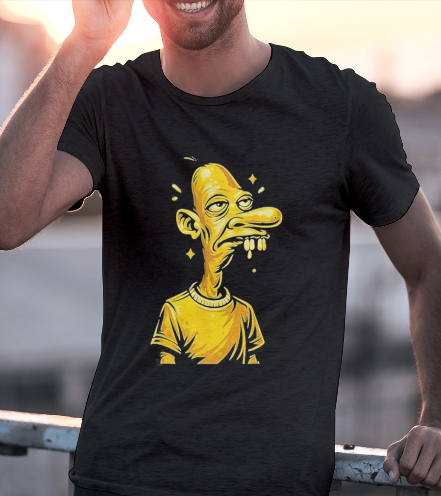 Neegy Manny Gold Statue Cartoon Character Original T-Shirt