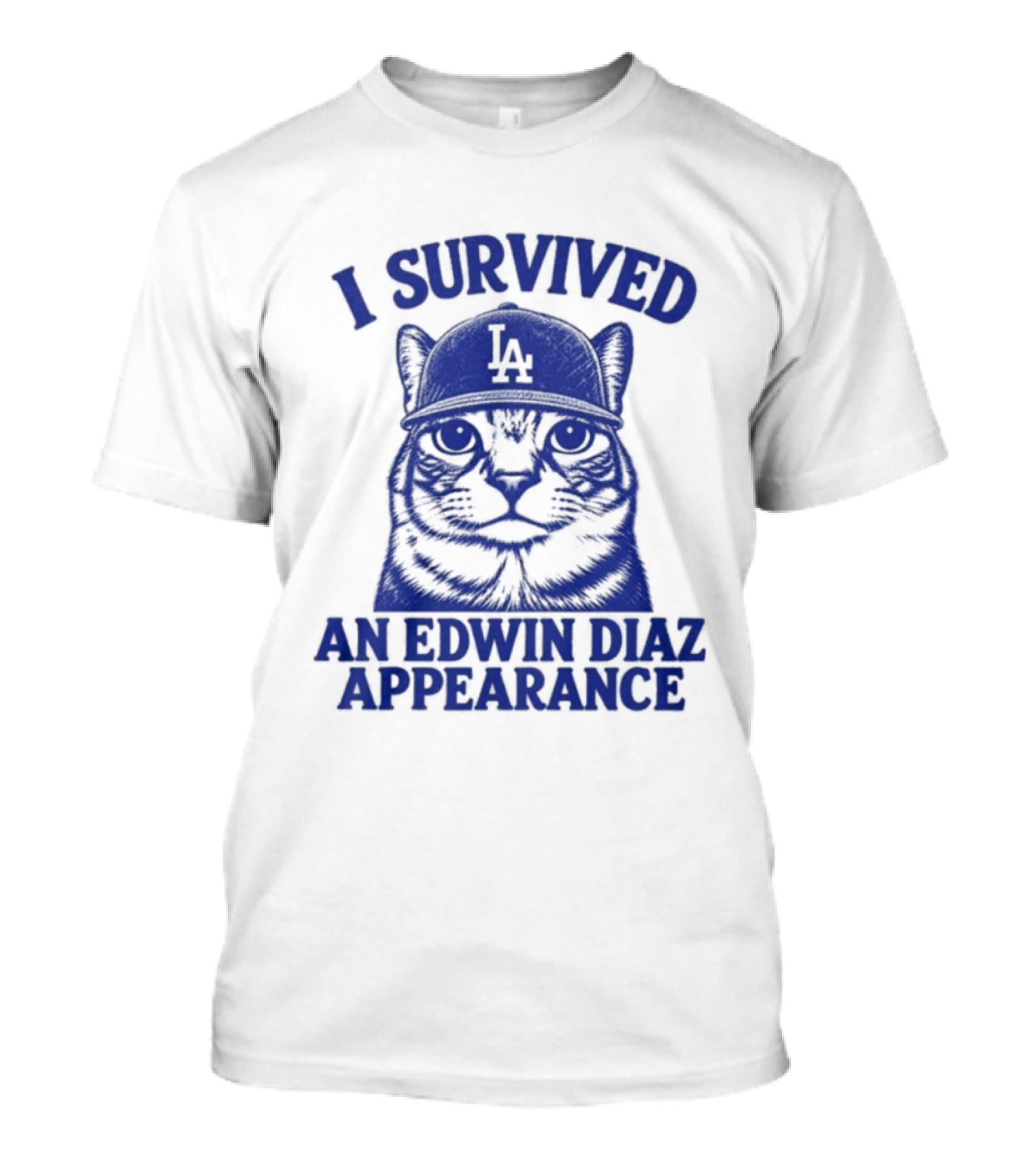 I Survived An Edwin Diaz Appearance LA Cat T-Shirt