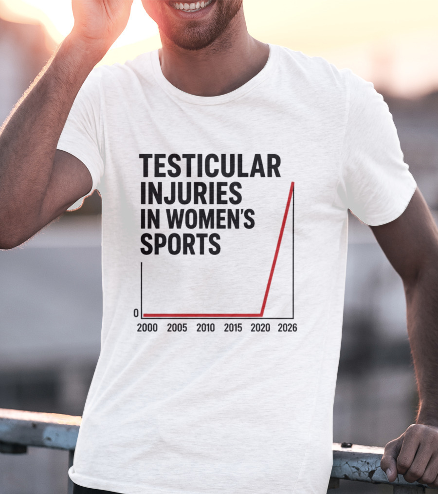 Testicular Injuries In Women's Sports 2000 2026 Graph T-Shirt