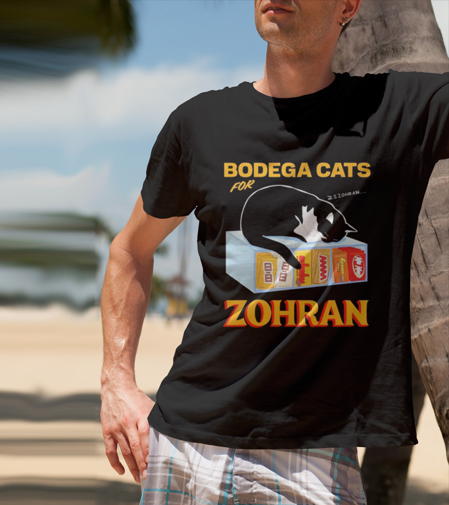 Bodega Cats For Zohran Cat Snack Kitty ZZZohran T-Shirt