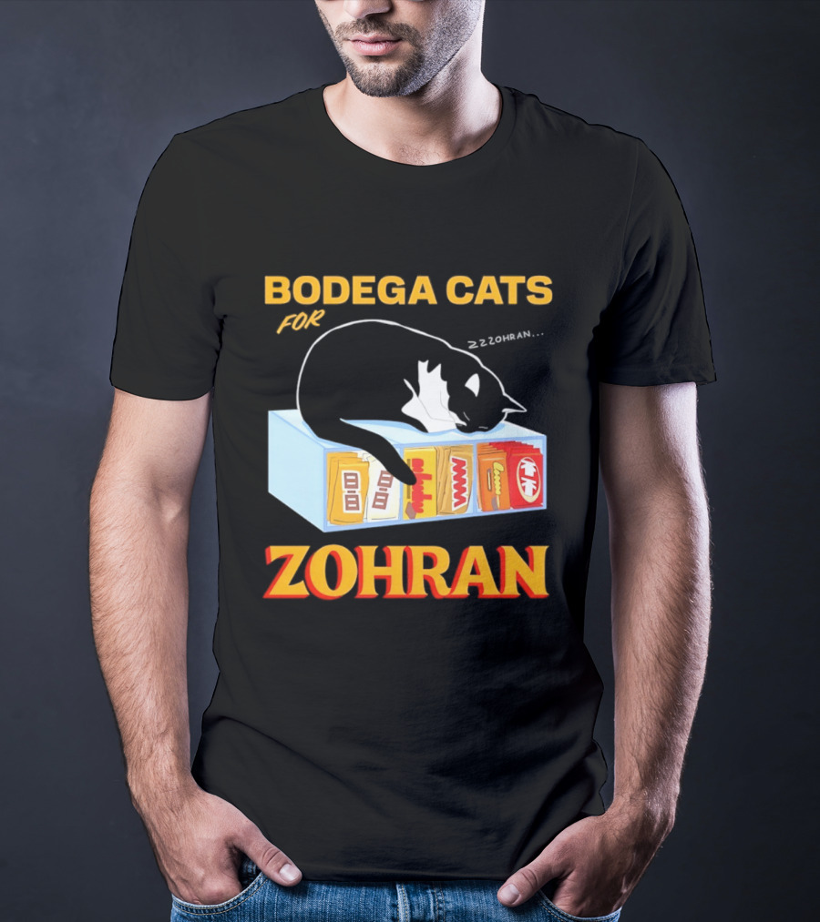 Bodega Cats For Zohran Cat Snack Kitty ZZZohran T-Shirt
