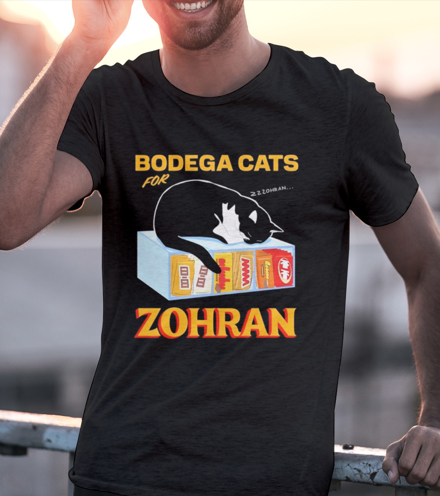 Bodega Cats For Zohran Cat Snack Kitty ZZZohran T-Shirt