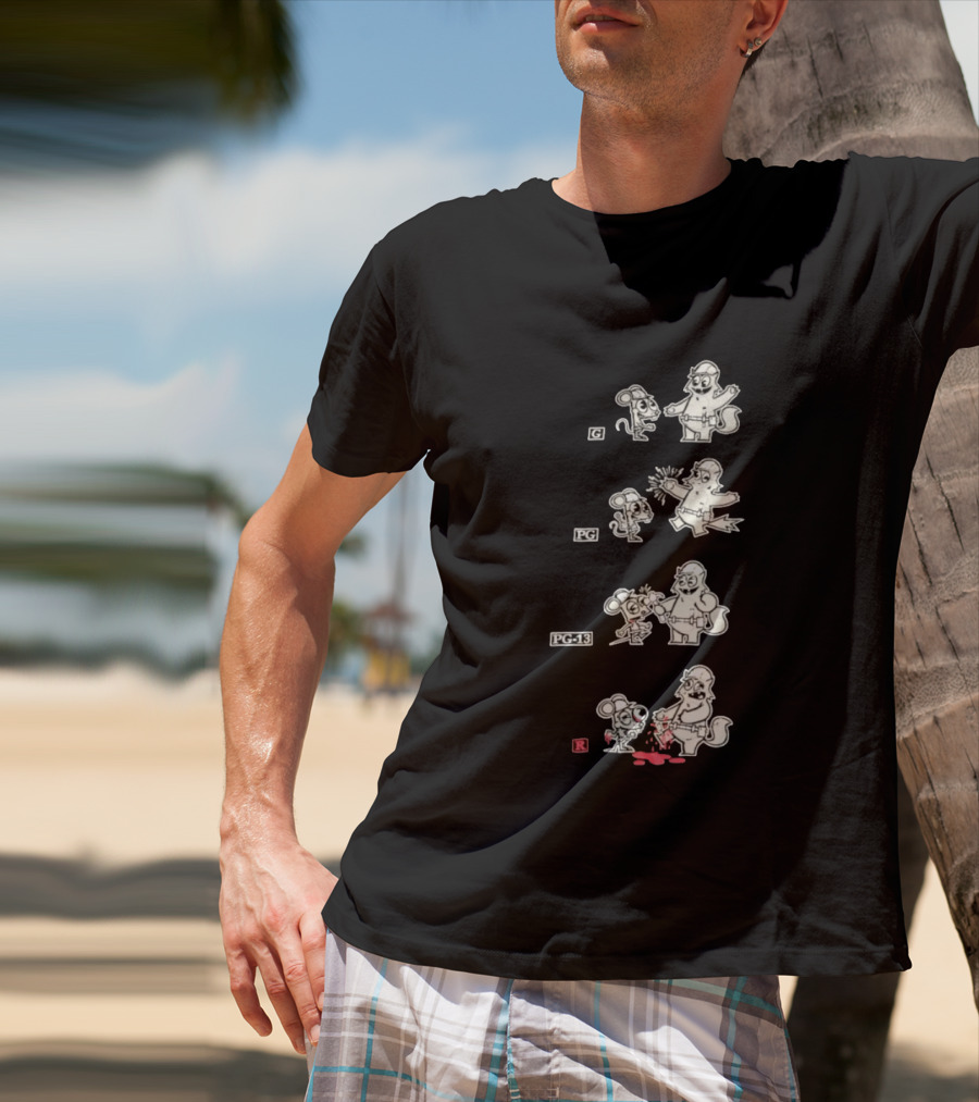 G PG PG 13 R Happy Tree Friends Cartoon Violence Sequence T-Shirt