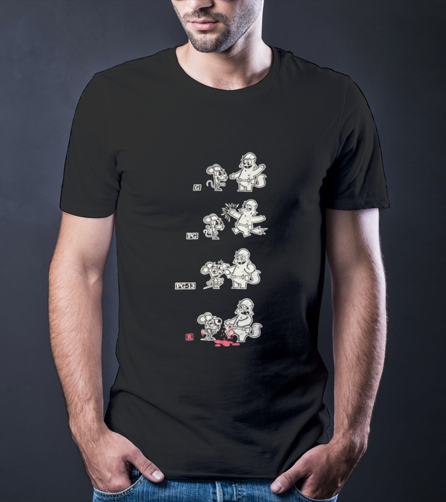 G PG PG 13 R Happy Tree Friends Cartoon Violence Sequence T-Shirt