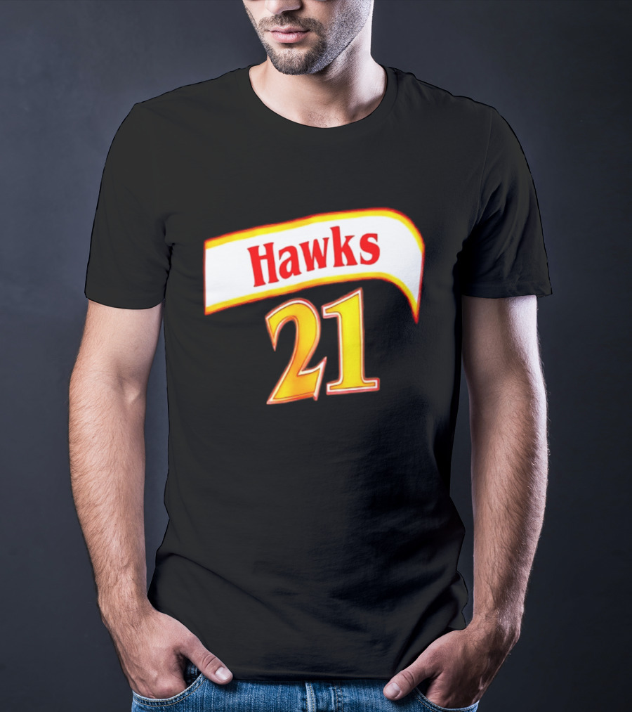 Hawks 21 Basketball Jersey NBA Team Edition T-Shirt