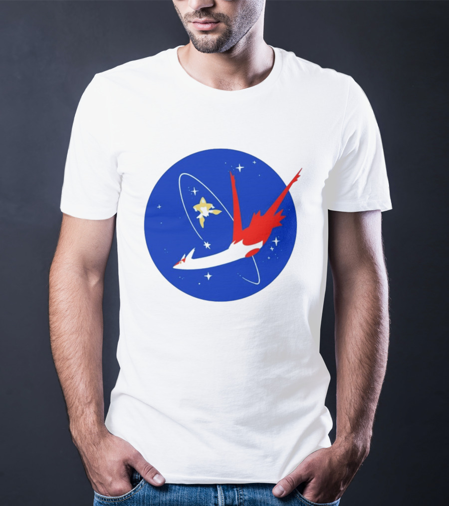 Latias Jirachi Cosmic Voyage In Space T-Shirt