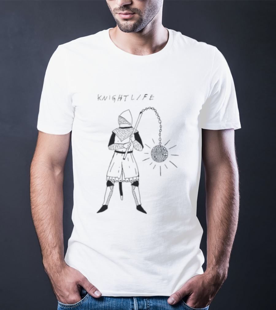 Knight Life Disco Ball Mace Medieval T-Shirt