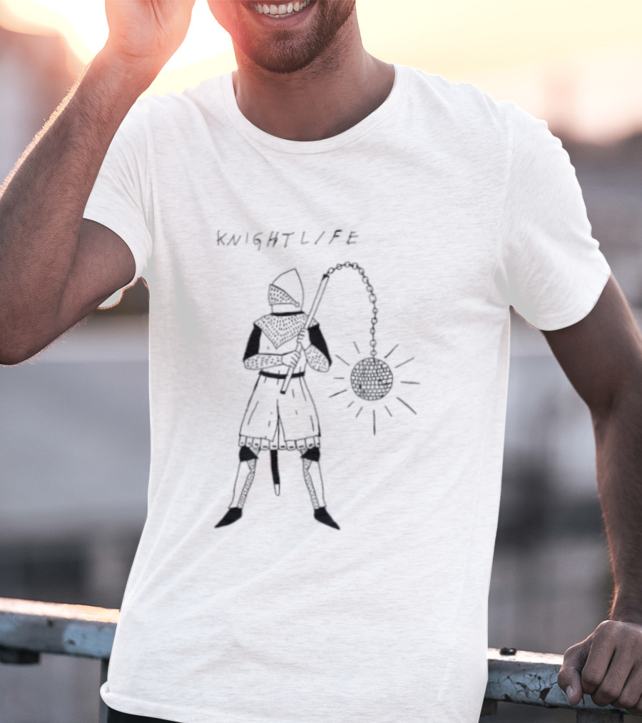 Knight Life Disco Ball Mace Medieval T-Shirt