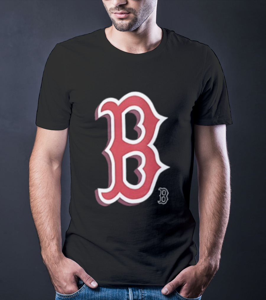 Boston Red Sox Cartoon B Two Sided T-Shirt