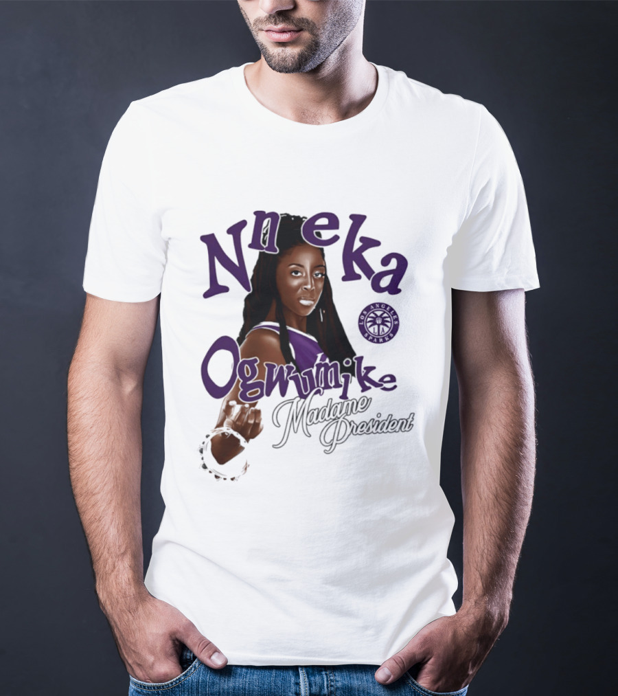 Nneka Ogwumike Madame President Los Angeles Sparks T-Shirt