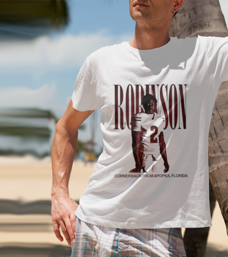 Robinson Football Cornerback From Apopka Florida T-Shirt