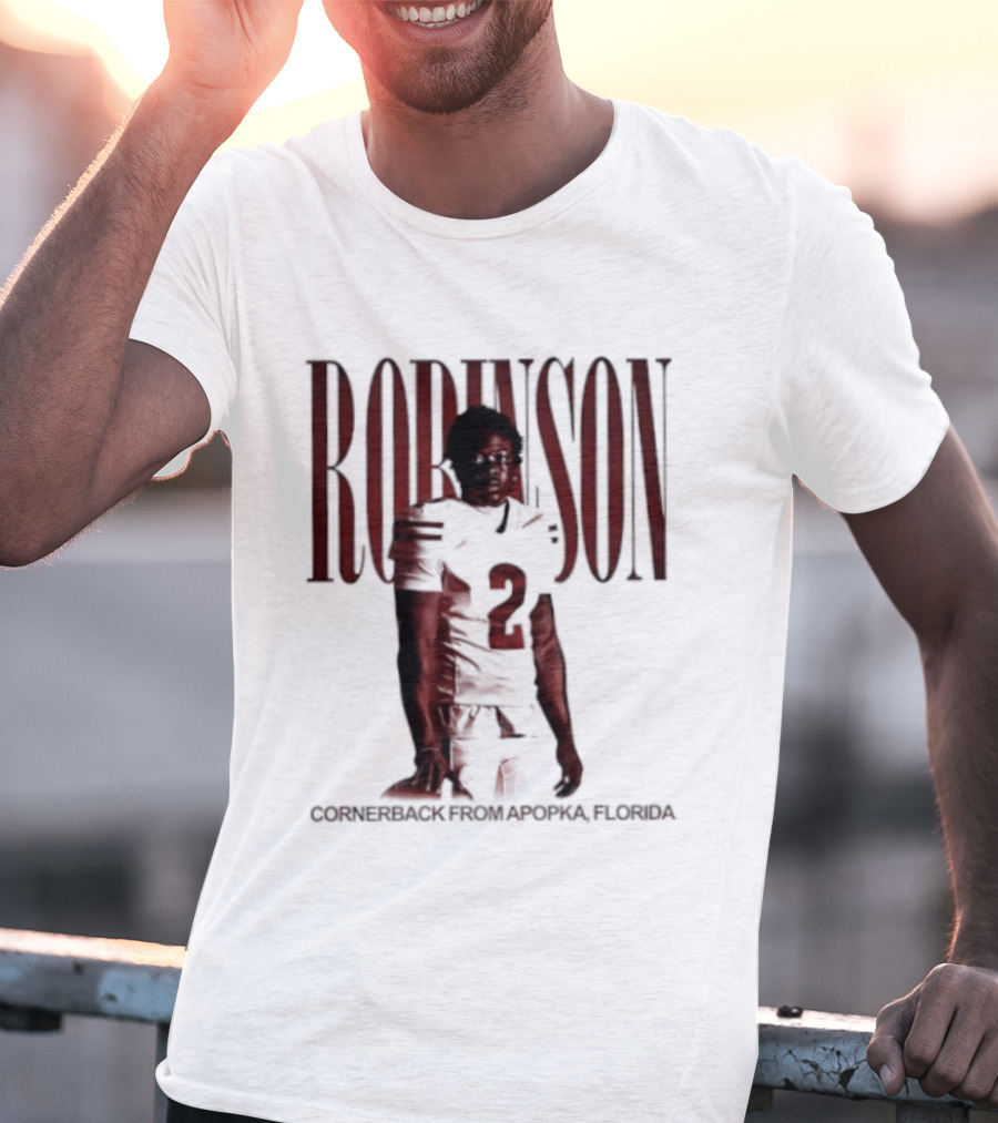 Robinson Football Cornerback From Apopka Florida T-Shirt