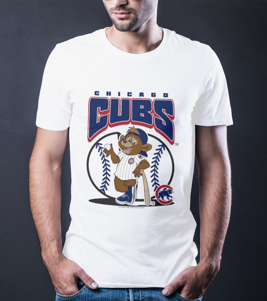 Chicago Cubs Clark The Cub MLB Baseball Character Logo 2026 T-Shirt