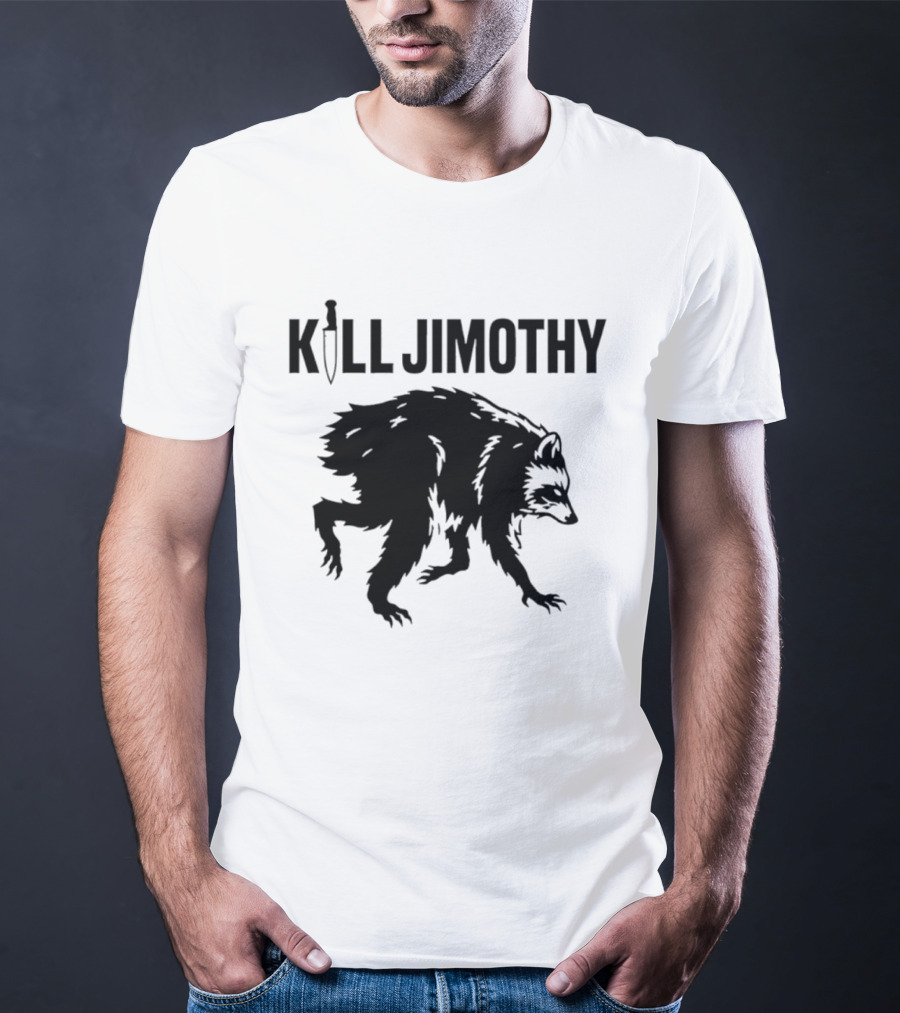 Kill Jimothy Raccoon Meme Knife T-Shirt