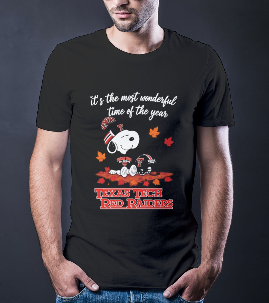It's The Most Wonderful Time Of The Year Snoopy Texas Tech Red Raiders 2026 Halloween T-Shirt