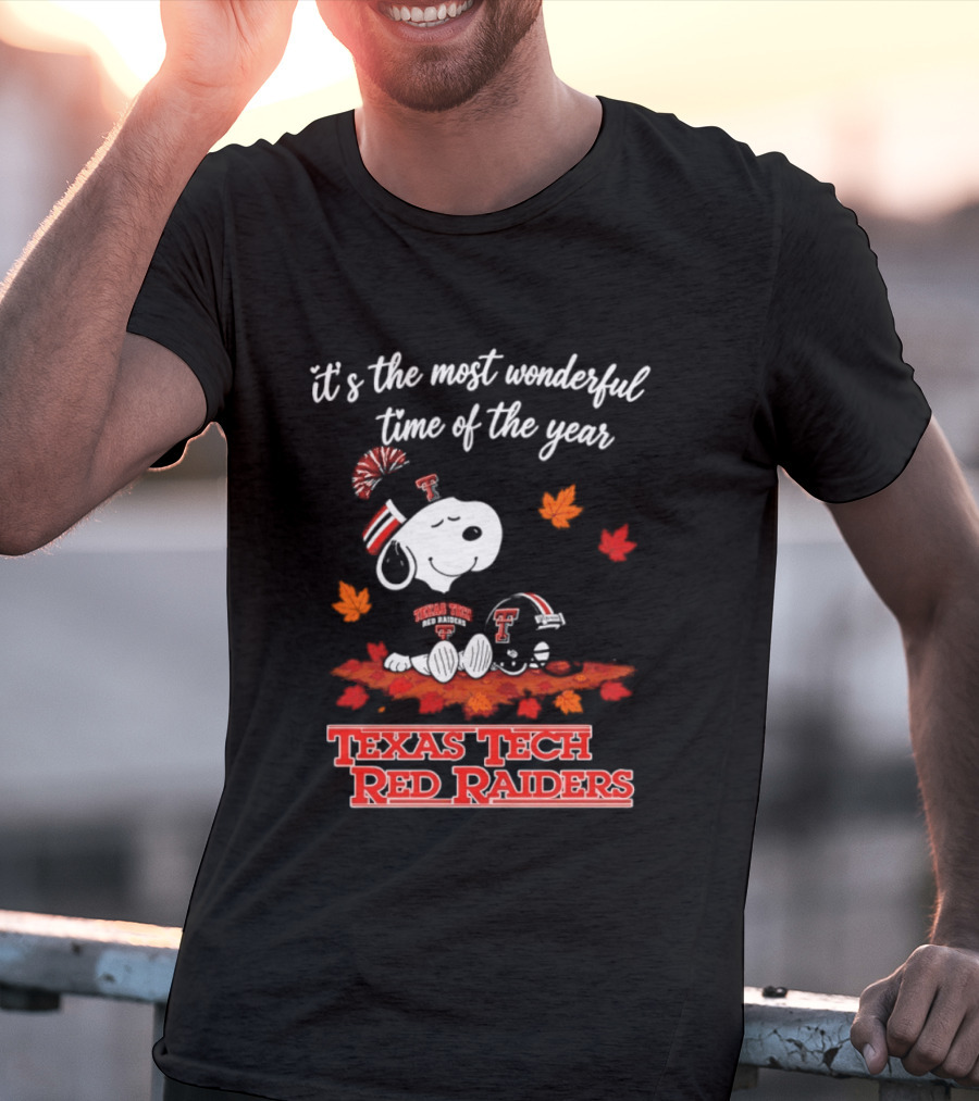 It's The Most Wonderful Time Of The Year Snoopy Texas Tech Red Raiders 2026 Halloween T-Shirt