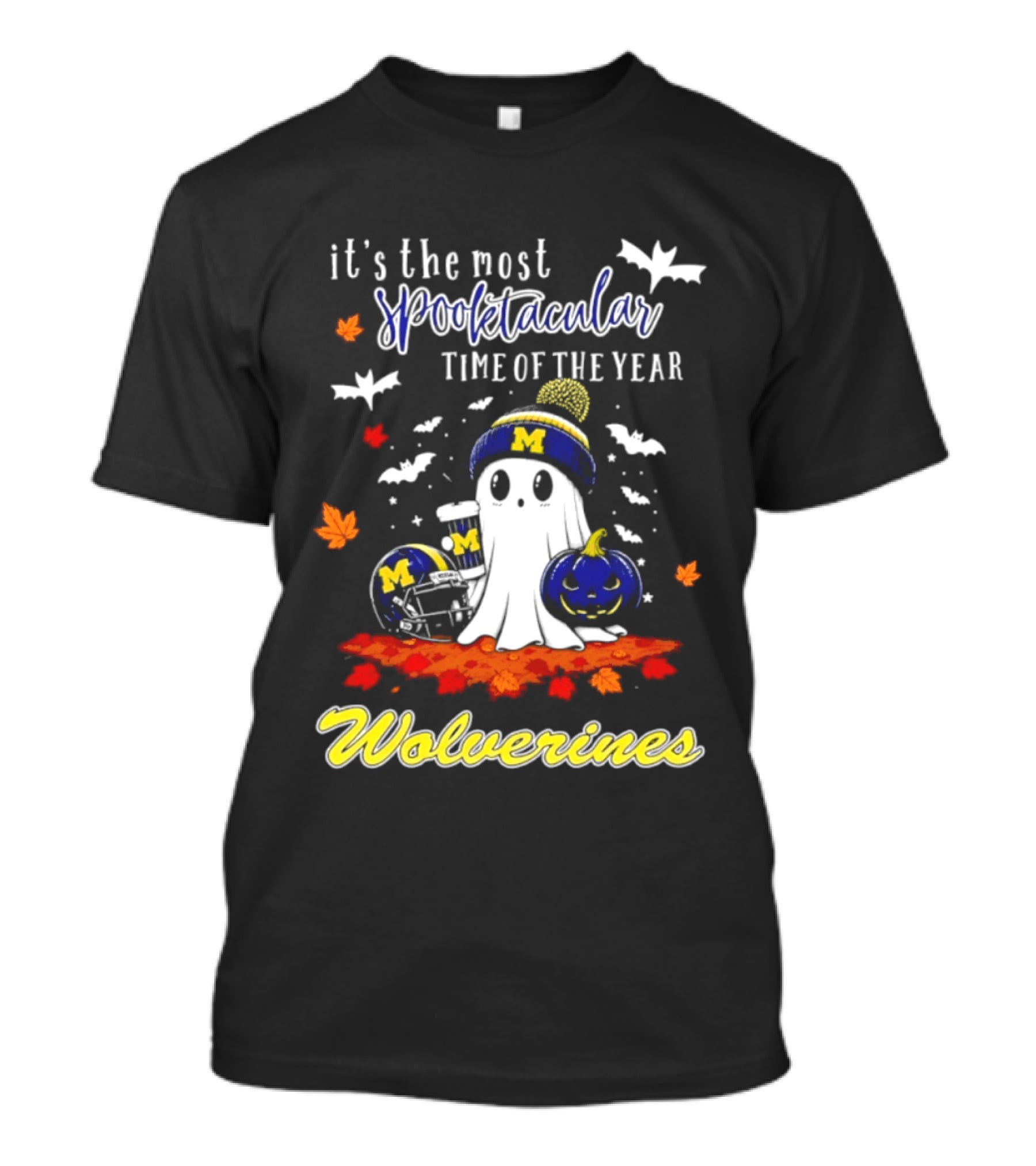 Michigan Wolverines Spooktacular Halloween Ghost Fest 2026 It's The Most Wonderful Time Of The Year T-Shirt