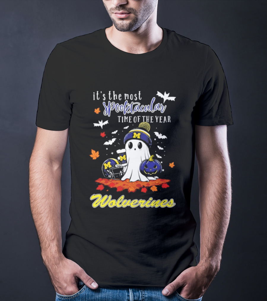 Michigan Wolverines Spooktacular Halloween Ghost Fest 2026 It's The Most Wonderful Time Of The Year T-Shirt