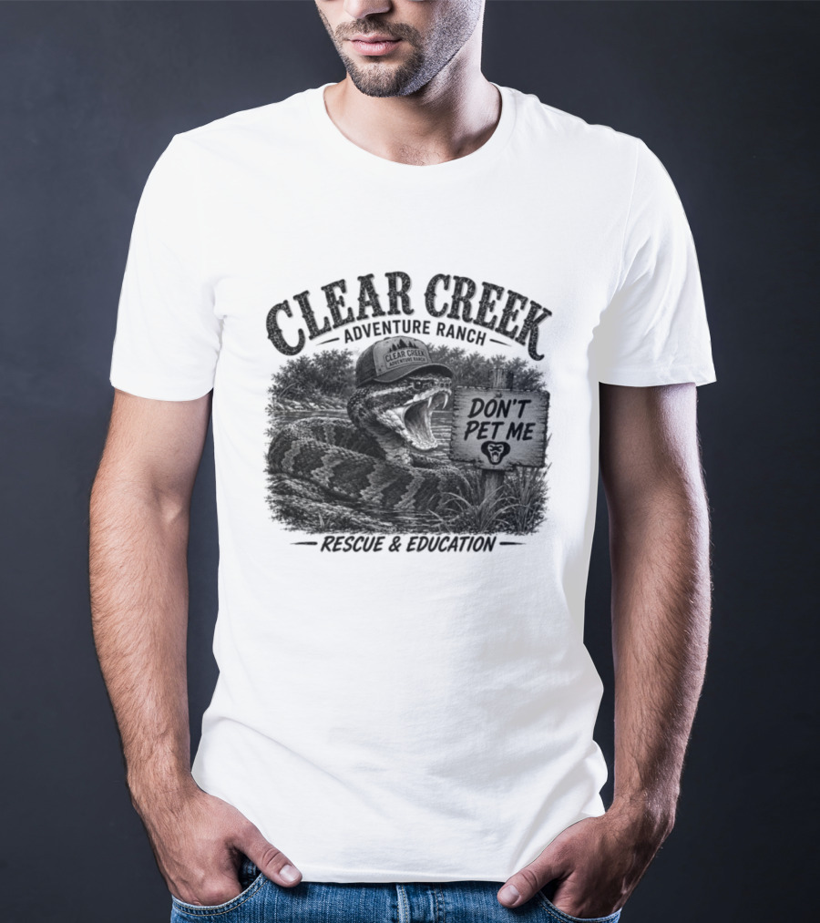 Clear Creek Adventure Ranch Don't Pet Me Rescue Education T-Shirt