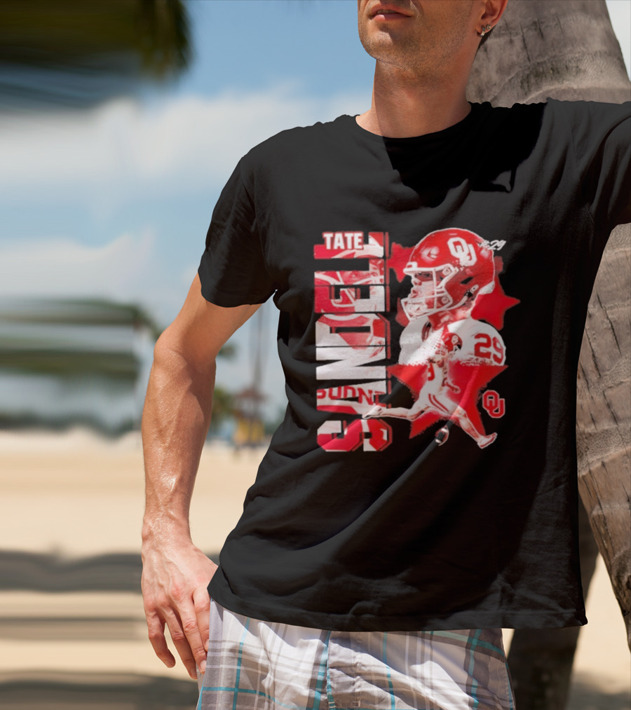 Tate Sandell 29 Oklahoma Sooners Football OU T-Shirt