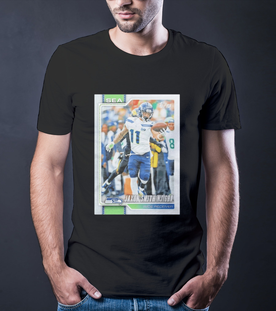 Jaxon Smith Njigba Seattle Seahawks Wide Receiver 2026 Topps Football Card T-Shirt