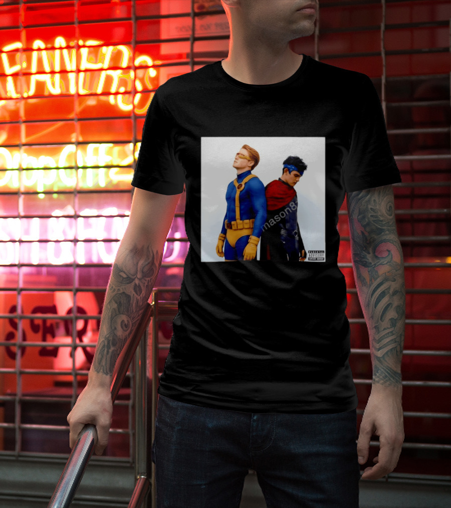 Cyclops And Wiccan Heartstopper X Men Comic Collaboration T-Shirt