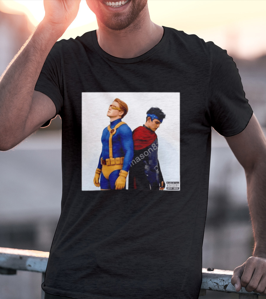 Cyclops And Wiccan Heartstopper X Men Comic Collaboration T-Shirt