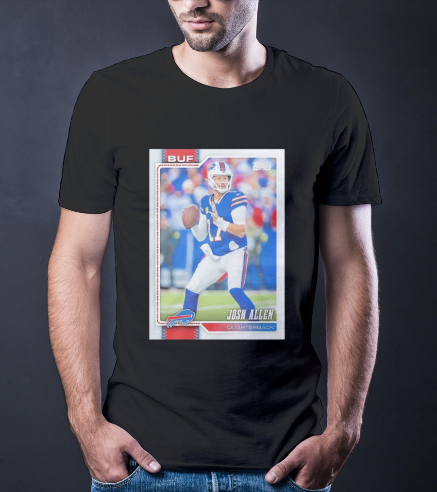 Buffalo Bills Josh Allen Quarterback Topps 2026 T-Shirt