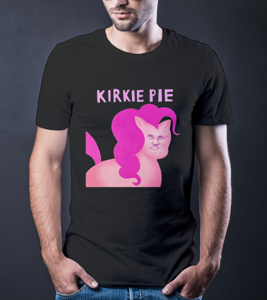 Kirkie Pie Pink Pony Cartoon Face T-Shirt
