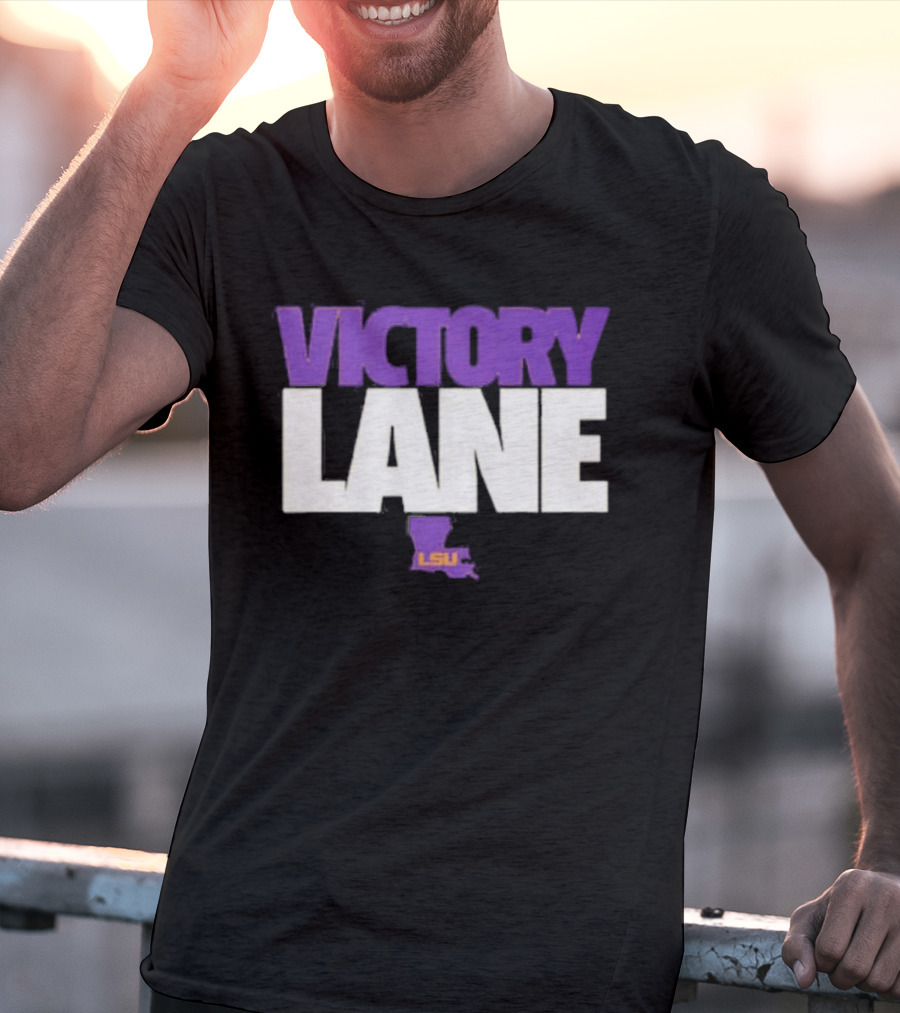 Lane Kiffin Victory Lane LSU NCAA Football Tigers T-Shirt