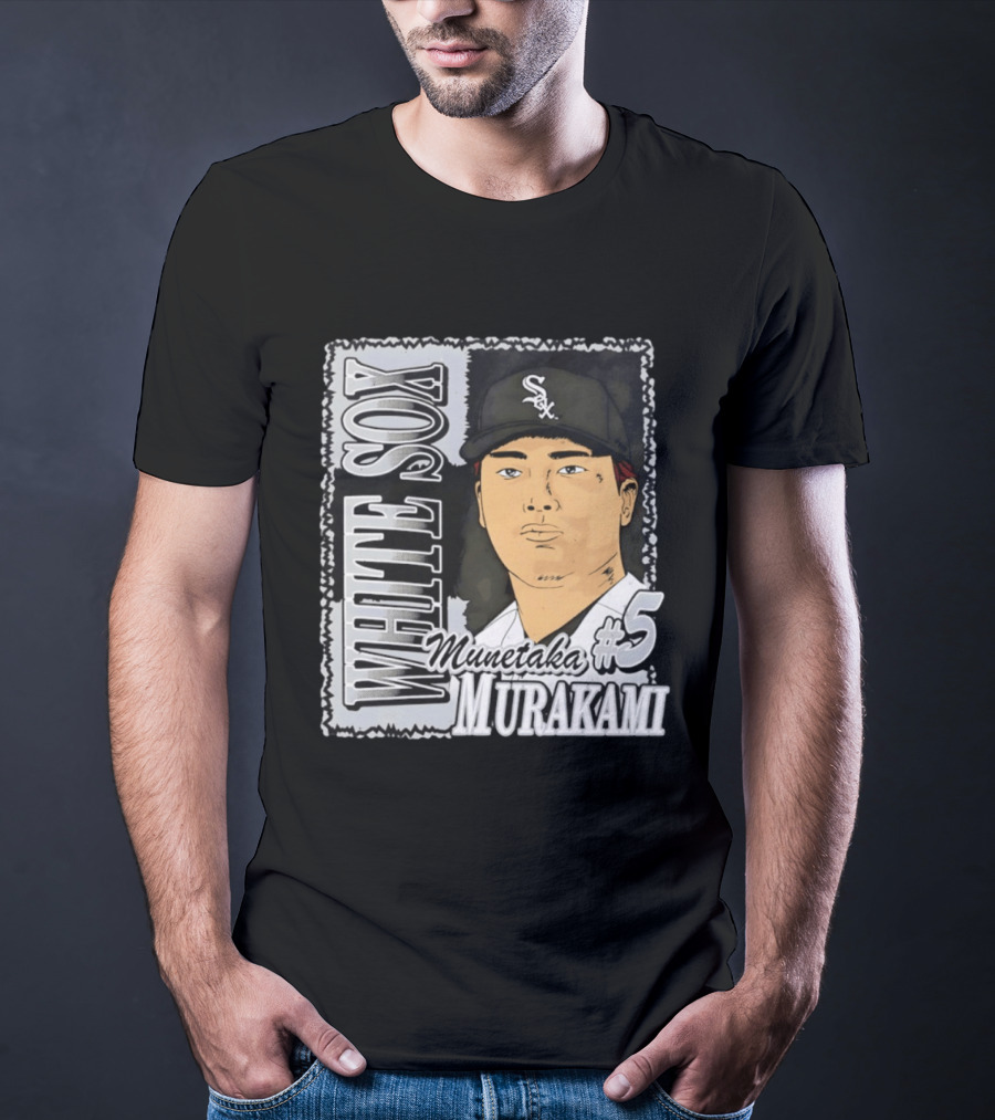 Munetaka Murakami #5 White Sox Baseball T-Shirt