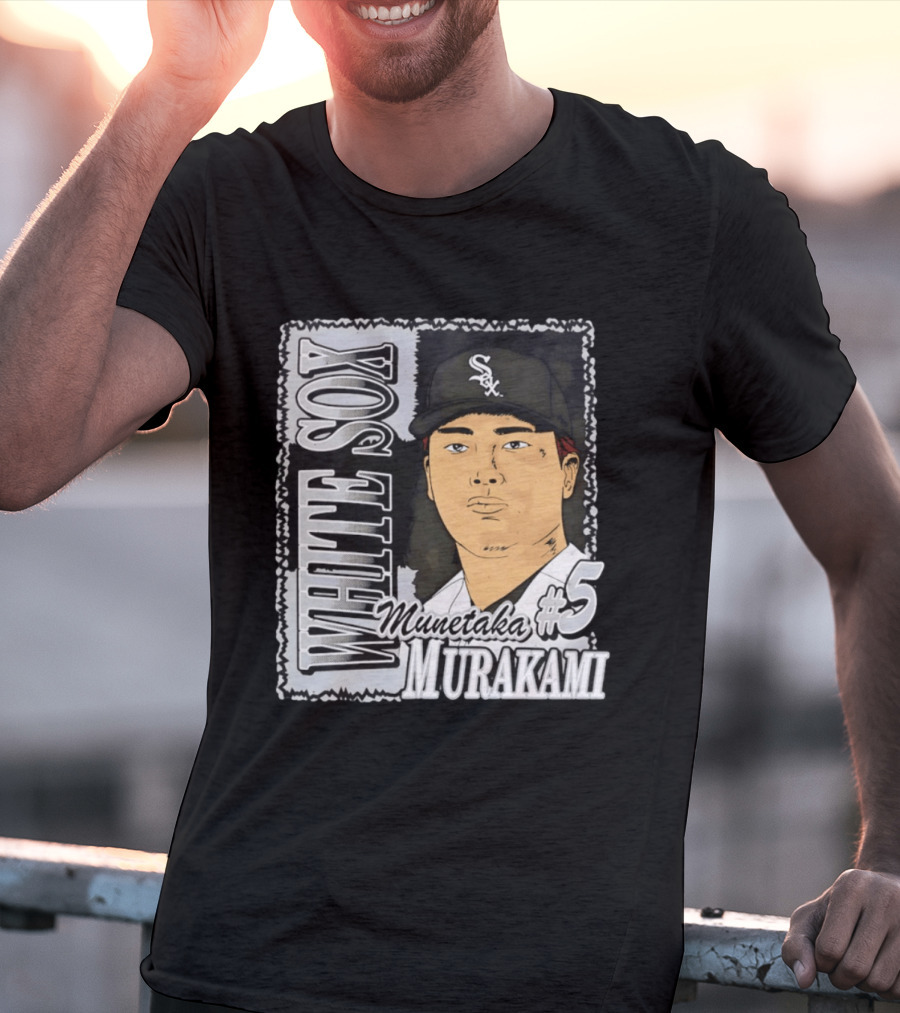 Munetaka Murakami #5 White Sox Baseball T-Shirt
