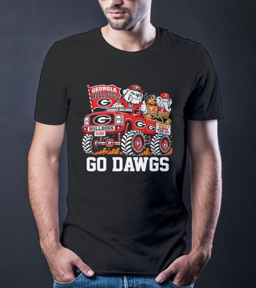 Georgia Bulldogs Monster Truck Go Dawgs Rivalry With Tennessee Alabama T-Shirt