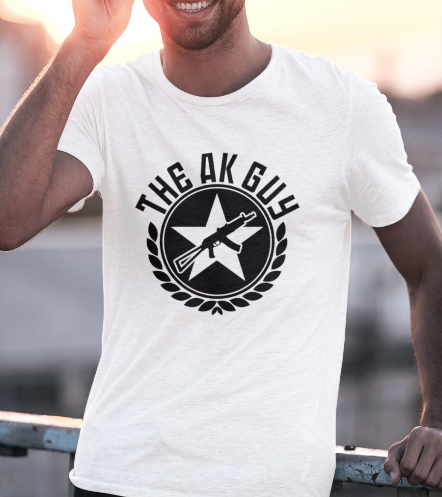 The AK Guy Star Symbol AK 47 Laurel T-Shirt