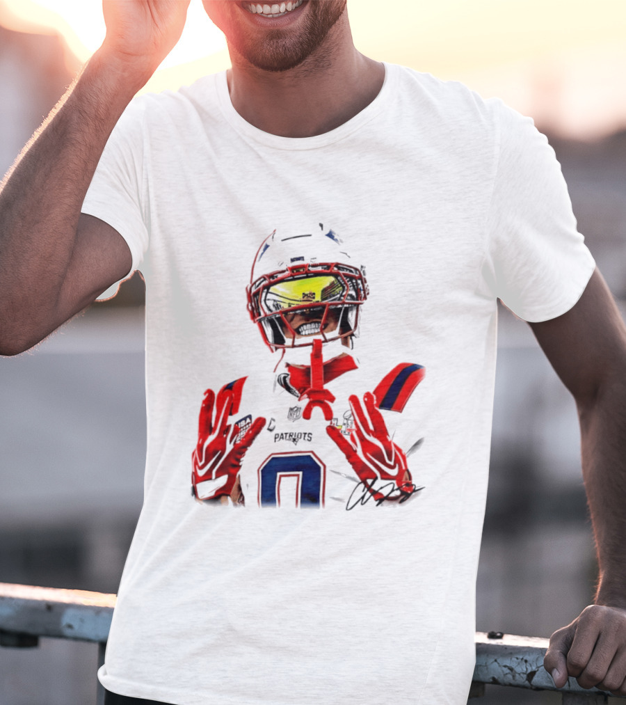 New England Patriots Christian Gonzalez Gonzo Player Number 6 T-Shirt