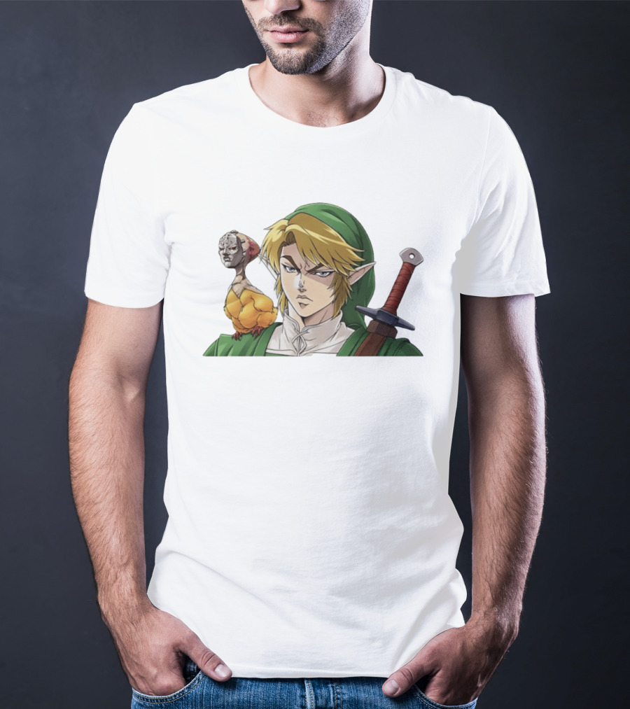 Link Dio Brando Fusion With Cucco JoJo References T-Shirt
