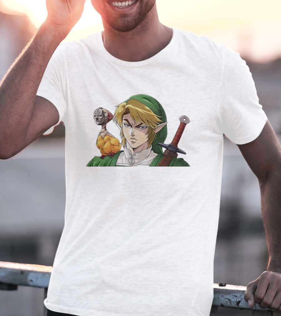Link Dio Brando Fusion With Cucco JoJo References T-Shirt