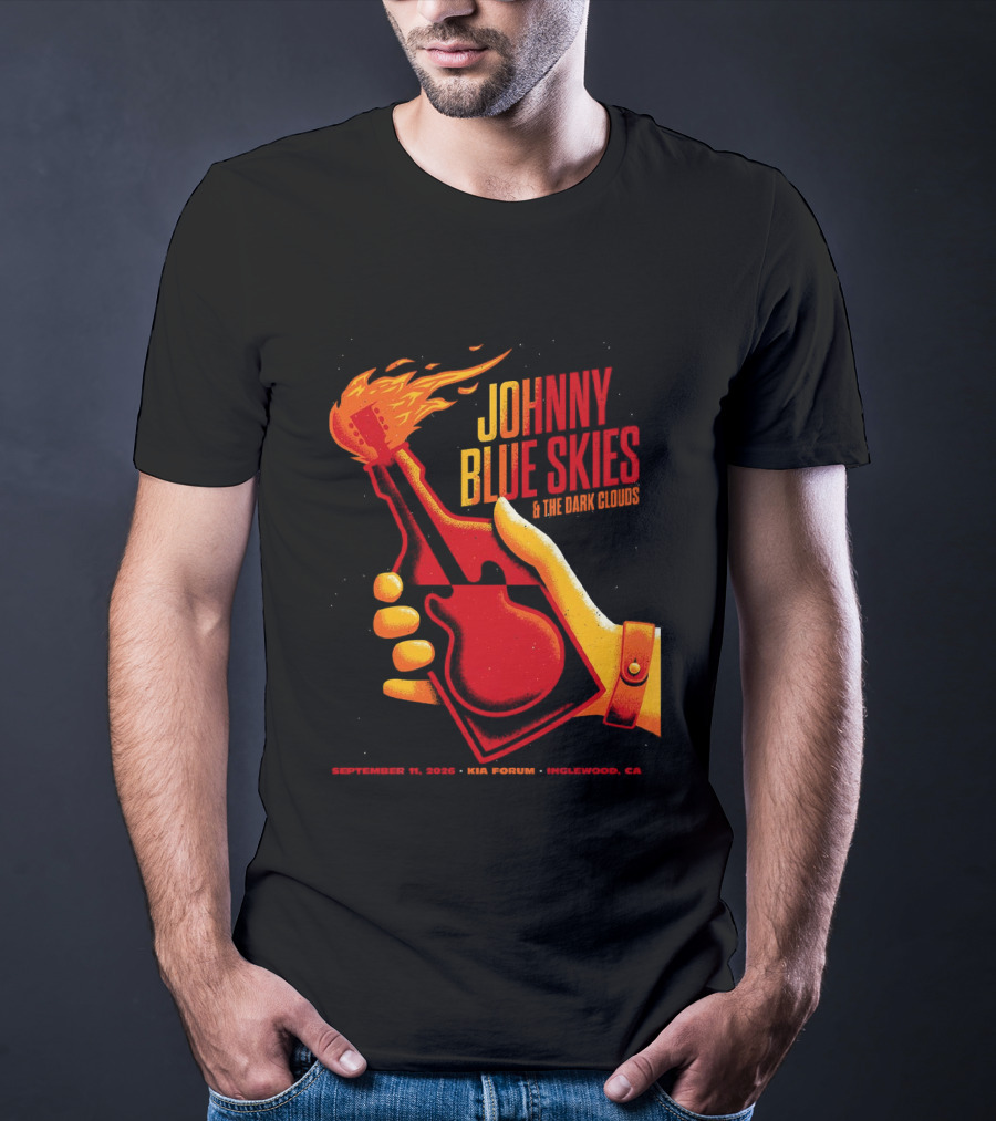 Johnny Blue Skies Inglewood CA 2026 The Dark Shadows Live At Kia Forum September 11 T-Shirt