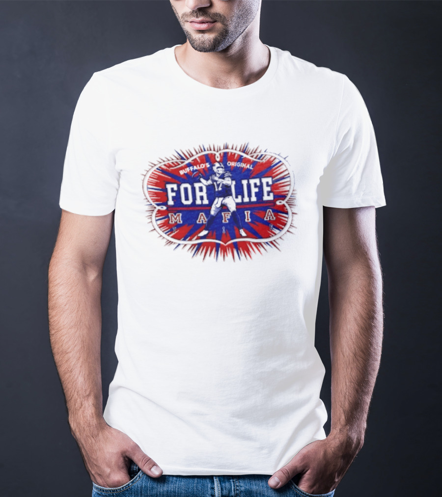 Buffalo Mafia For Life 17 Josh Allen T-Shirt