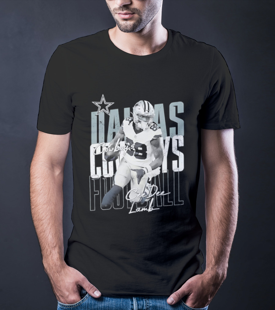 Dallas Cowboys Football CeeDee Lamb Legendary Player Card T-Shirt