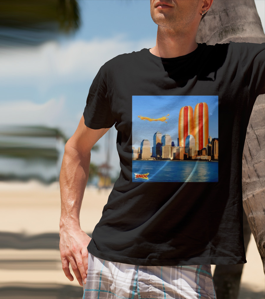 Snoc Hot Dog Twin Towers New York City 911 Event T-Shirt