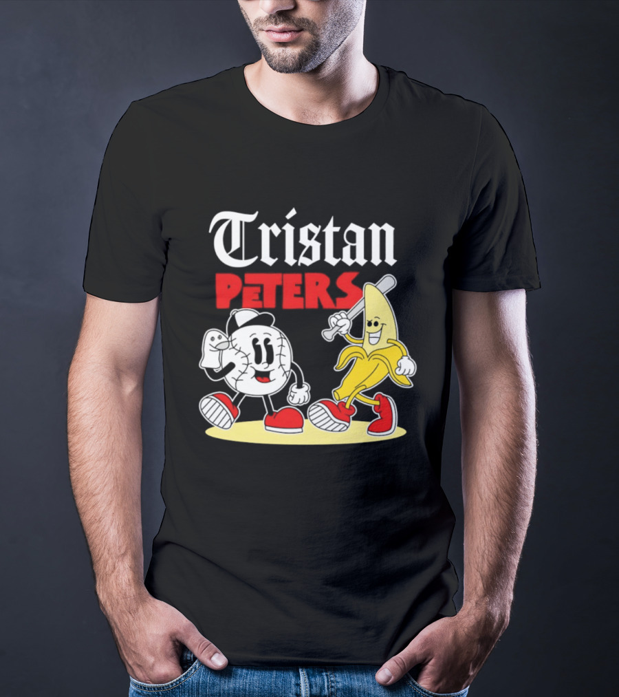 Tristan Peters Chicago White Sox Baseball Banana Cartoon Characters T-Shirt