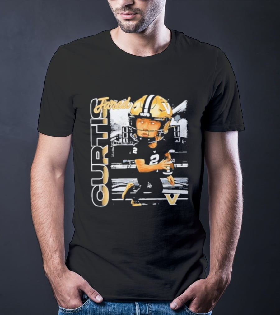 Jared Curtis Vanderbilt Commodores NCAA Football Player T-Shirt