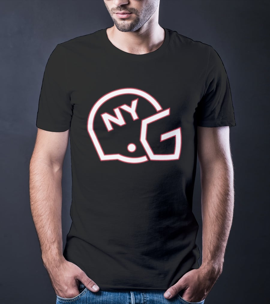 New York Giants NYG Helmet T-Shirt