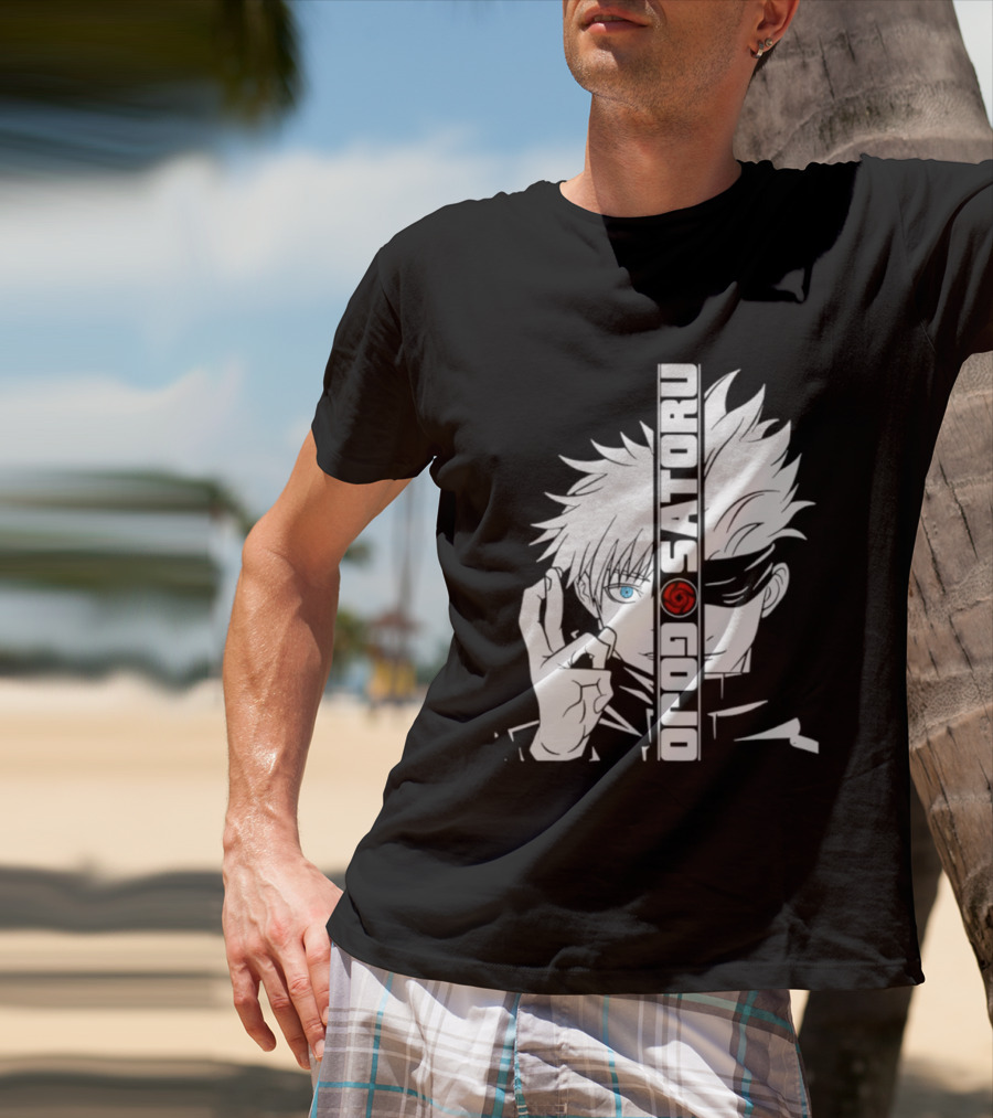 Satoru Gojo Mirror Six Eyes Limitless Jujutsu Kaisen Anime Fan T-Shirt