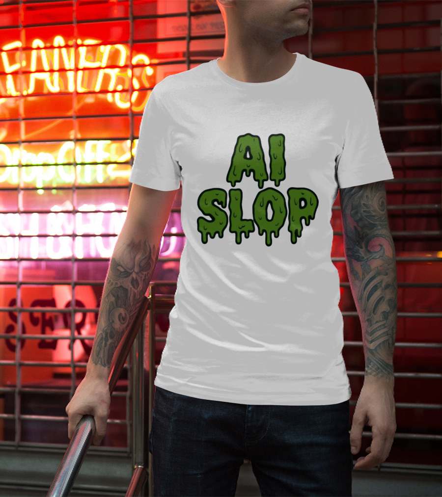 AI Slop Dripping Goo T-Shirt