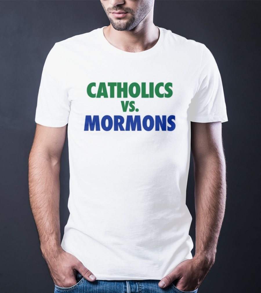 Catholics Vs Mormons Rivalry Matchup T-Shirt