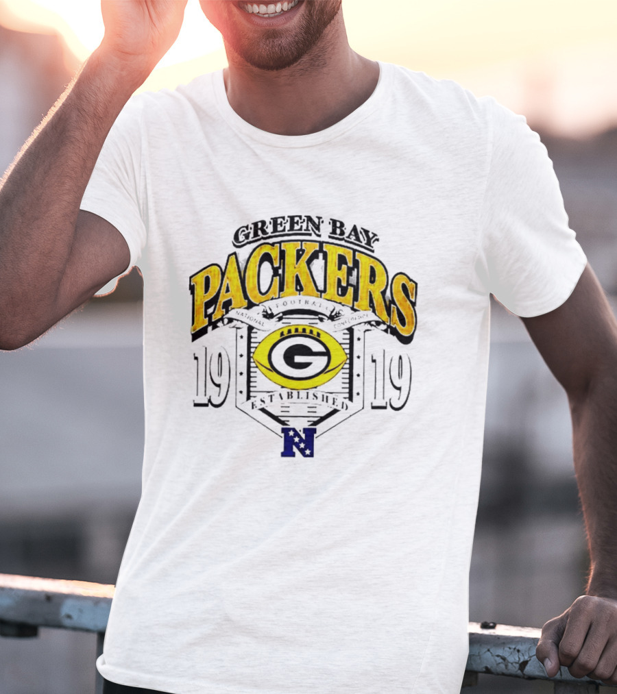 Green Bay Packers 1919 National Football Established Crest T-Shirt
